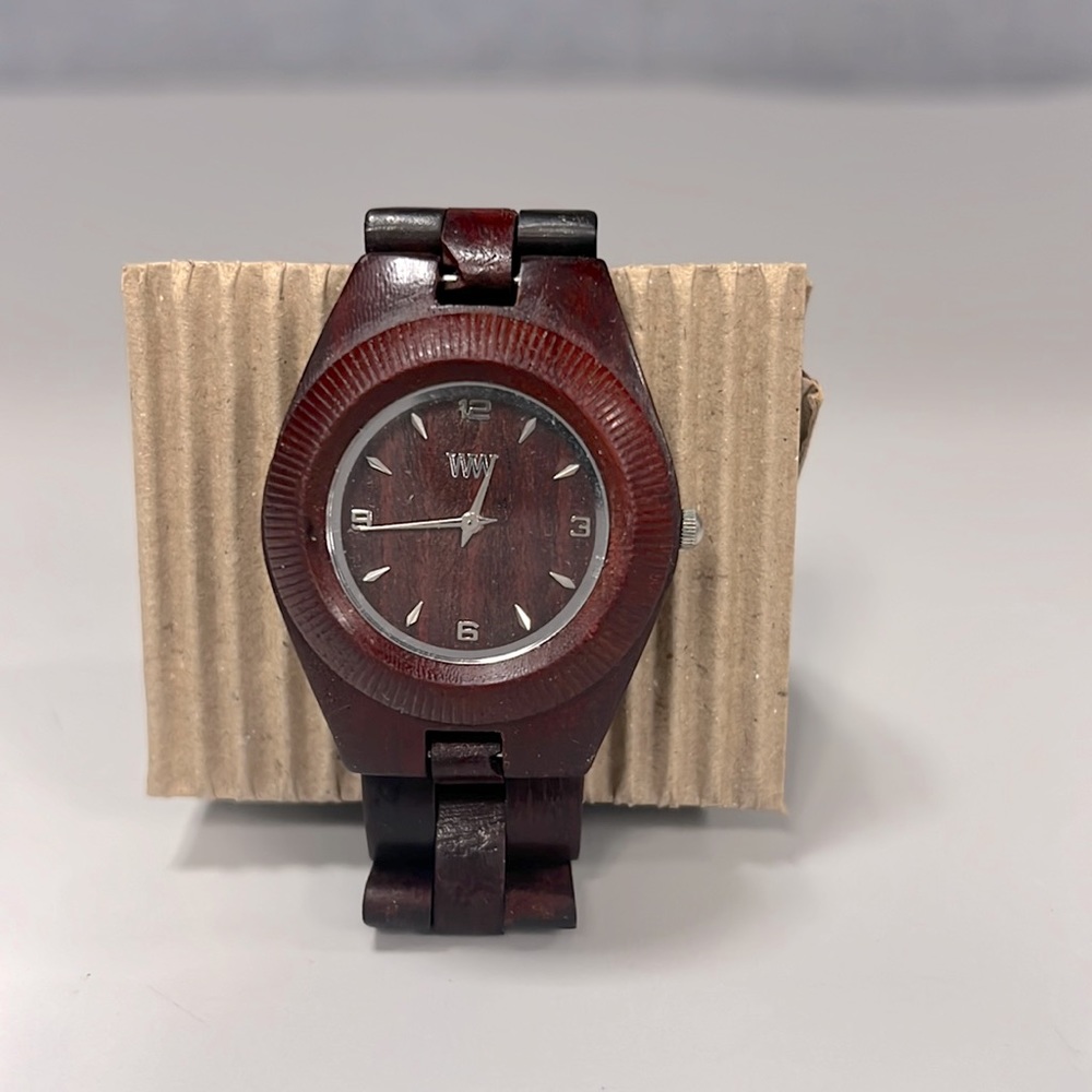 WeWood Odyssey Brown Miyota Watch 100% Natural Wood - Red Wing Celtic Wood